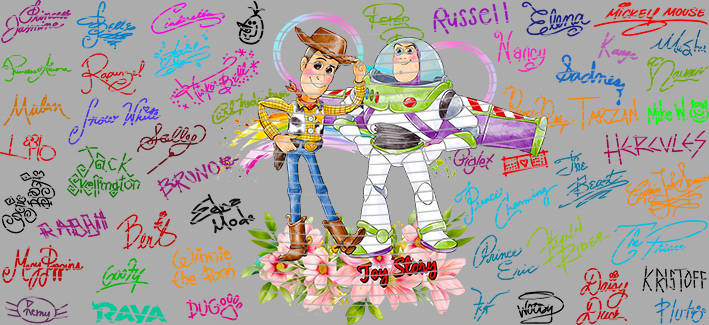 16oz Disney style-D-1325